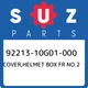 92213-10G01-000 Suzuki Cover,helmet box fr no.2 9221310G01000, New Genuine OEM P 92213-10G01-000 Suzuki Cover,helmet box fr no.2 9221310G01000, New Genuine OEM P