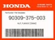 Honda Genuine Nut, Flange (12Mm) - 90309-375-003 Honda Genuine Nut, Flange (12Mm) - 90309-375-003